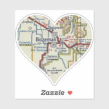 Bozeman Montana Vintage Karte