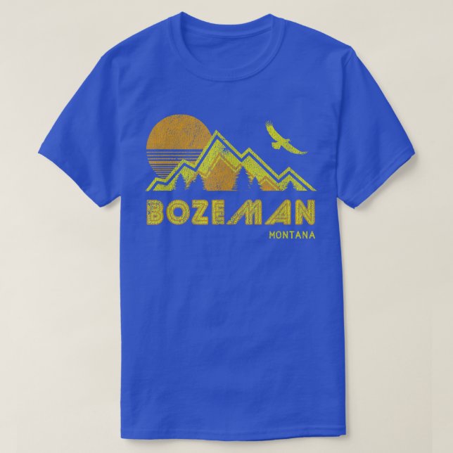 Bozeman Montana Vintage Retro Tee  (Design vorne)