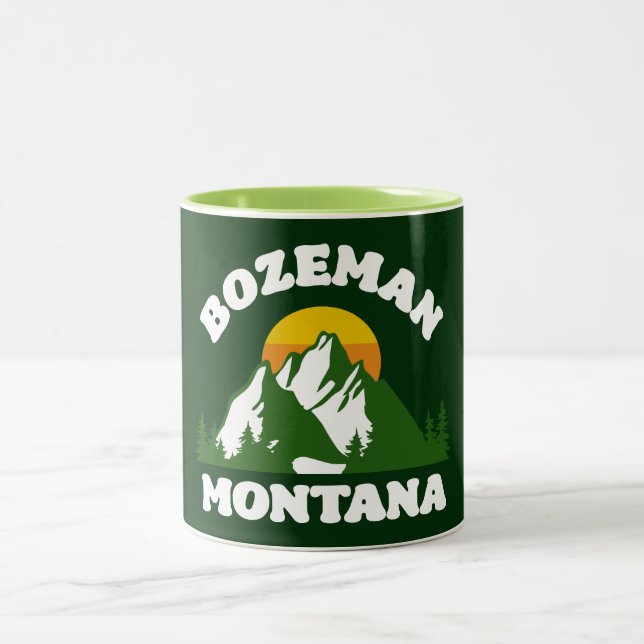 Bozeman, Montana Zweifarbige Tasse (Mittel)