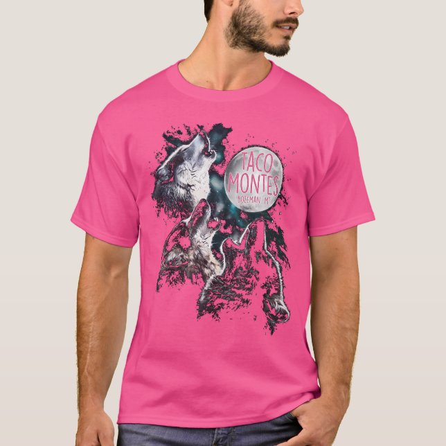 Bozeman Mt Montana Restaurant Wolf mexikanische Kü T-Shirt (Vorderseite)