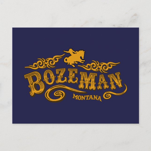 Bozeman Saloon Postkarte (Vorderseite)