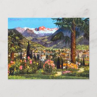 Bozen, Italien und die nahen Alpen Postkarte