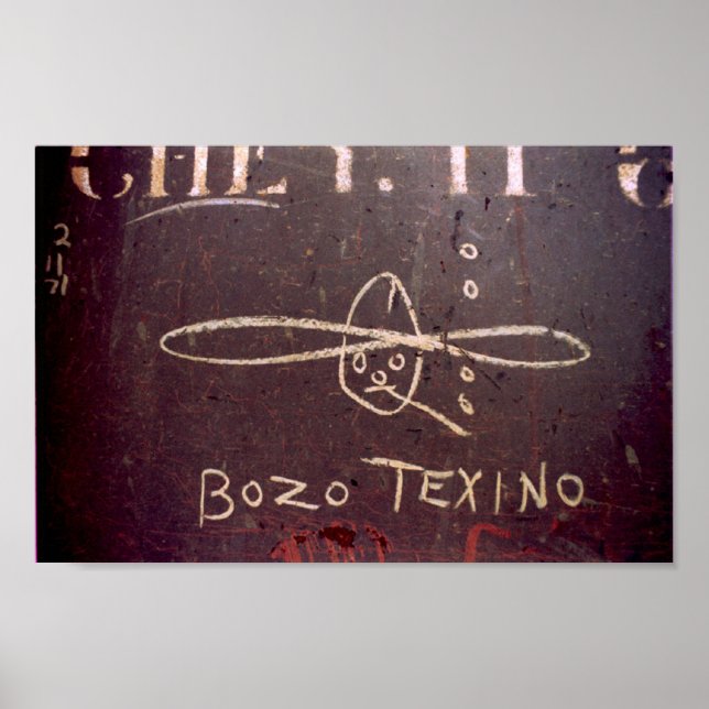 Bozo Texino Farbposter Poster (Vorne)