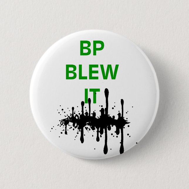 BP brannte es durch Button (Vorderseite)