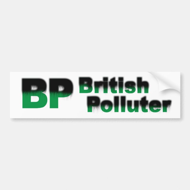 BP: Britischer Verschmutzer Autoaufkleber (Vorne)