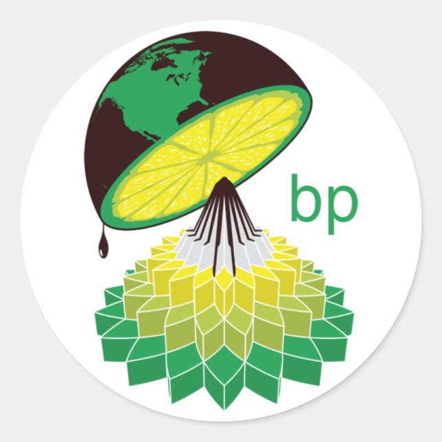 BP-Logo Version 2 (Aufkleber) Runder Aufkleber (Vorderseite)