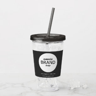 BPA Free Add Business Logo Tumbler Trinkbehälter Acryltrinkbecher