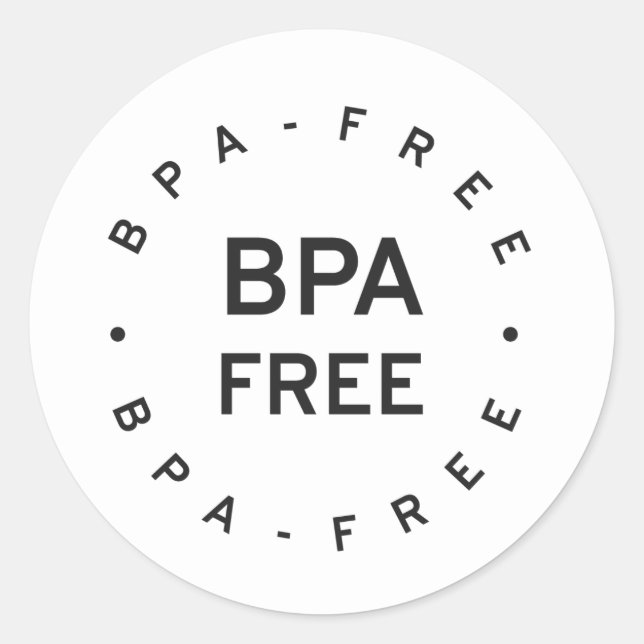 BPA-frei Runder Aufkleber (Vorderseite)
