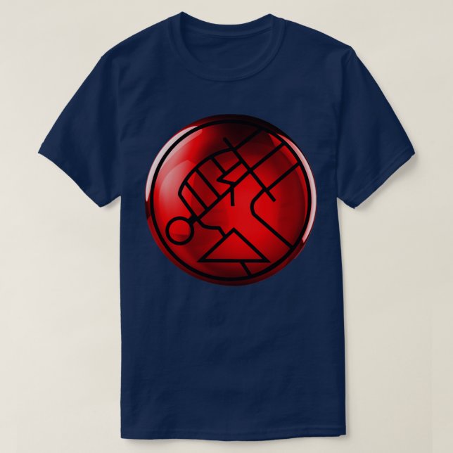 BPRD Glass orb HELLBOY T-Shirt (Design vorne)