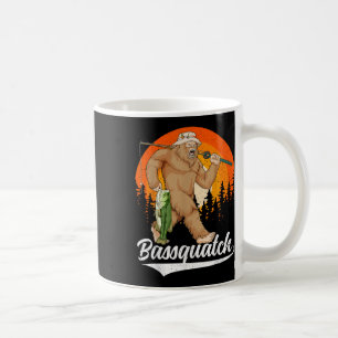 Bquatch Lustig Bigfoot Angeln Outdoor Retro B Fisc Kaffeetasse