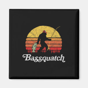 Bquatch! Lustiger Bigfoot Angel Outdoor Retro Magnet