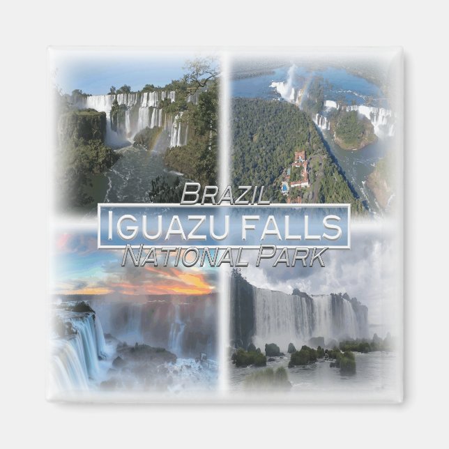 BR0121 Amerika, Brasilien, Iguazu Fall, Kühlschran Magnet (Vorne)