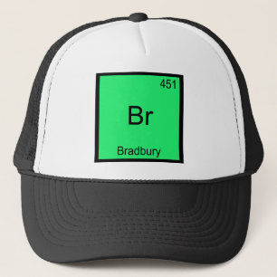 Br - Bradbury Lustiges Chemie-Element-Symbol-T-Shi Truckerkappe