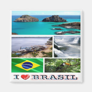 BR - Brasilien - Brasilien - I Liebe Magnet