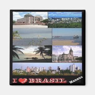 BR - Brasilien - Manaus - I Liebe Magnet