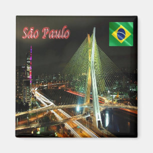 BR - Brasilien - Saint Paul - Nachts Magnet