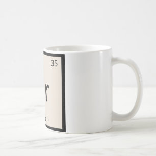 Br - Brie-Käse Chemie Periodensystem-Symbol Tasse