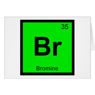 Br - Brom Chemie Periodensystem Symbol
