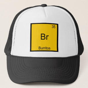 Br. Burritos Chemie Element Symbol Funny Truckerkappe