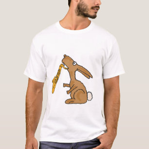 BR Häschen-Kaninchen, welches das Saxophone-Shirt T-Shirt