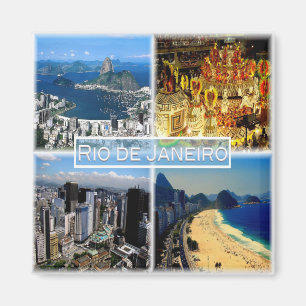 BR Rio de Janeiro - Botafogo Beach - Karneval - Magnet