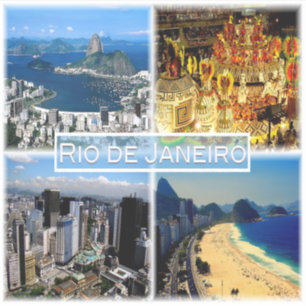 BR Rio de Janeiro - Strand Botafogo - Karneval - Aufkleber