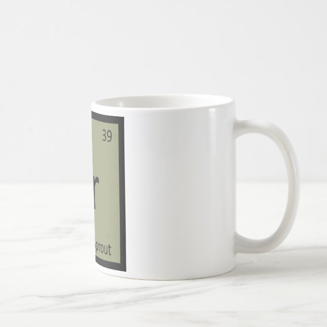 Br - Rosenkohl-Gemüsechemie-Symbol Tasse (Rechts)