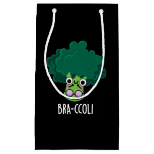 Bra-ccoli Funny Veggie Broccoli Bra Pun Dark BG Kleine Geschenktüte