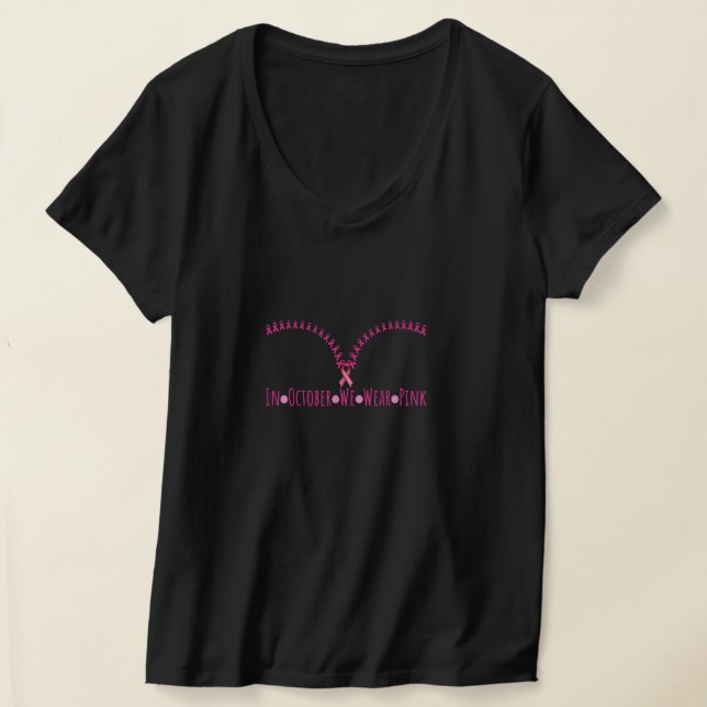Bra im Oktober tragen wir rosa Ribbon Brustkrebs A T-Shirt (Ablage )