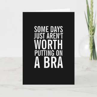 Bra Worthy Days Ahead Get Well bald Greeting Card Karte