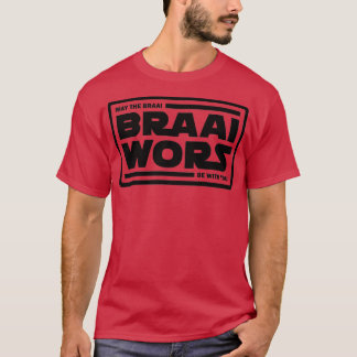 Braai Braai Wurst Schwarz T-Shirt