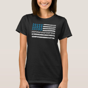 Braap Brap Motocross US-amerikanische Flagge T-Shirt