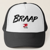 Braap Logo-Team, das Hut läuft