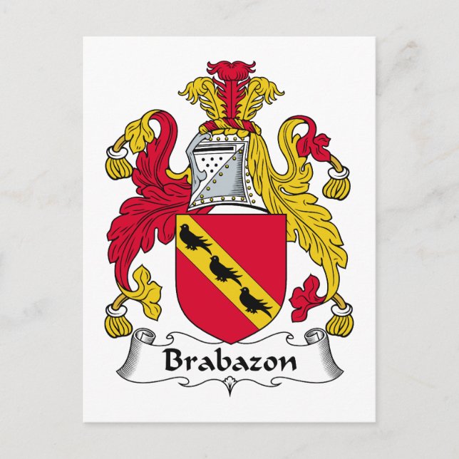 Brabazon-Familienwappen Postkarte (Vorderseite)