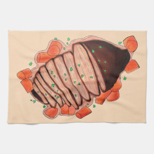 Brac Beef Brisket Jüdische Küche Geschirrtuch