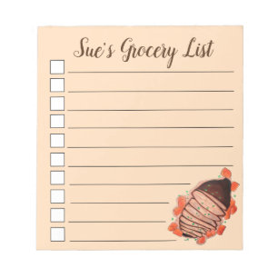 Brac Beef Brisket Jüdische Küche Notizblock