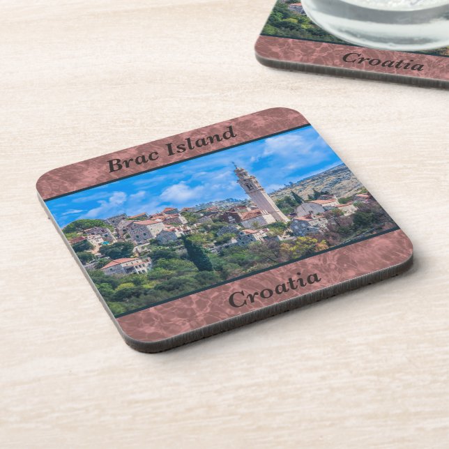 Brač-Insel, Kroatien Untersetzer (Linke Seite)