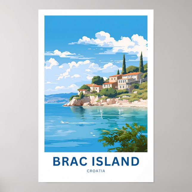 Brac Island Kroatien Reisebericht Poster (Vorne)