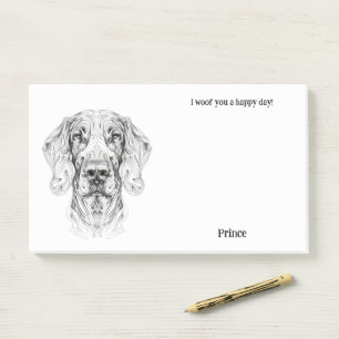 Bracco Italiano Abstrakt Art Dog Post-it Klebezettel