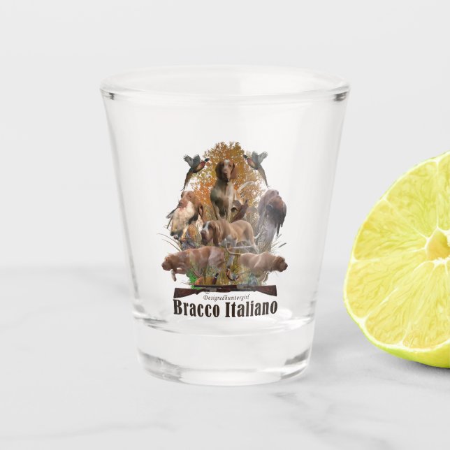 Bracco italiano schnapsglas (Vorderseite)