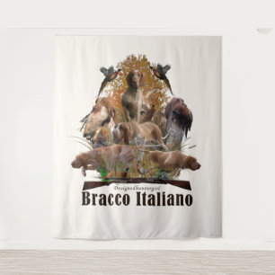 Bracco italiano wandteppich