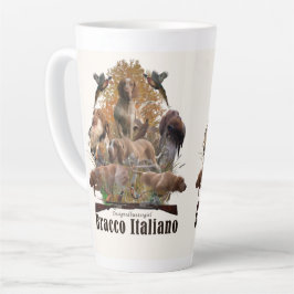 Bracco italiano Wandteppiche Imitate Leinwand-Acry Milchtasse