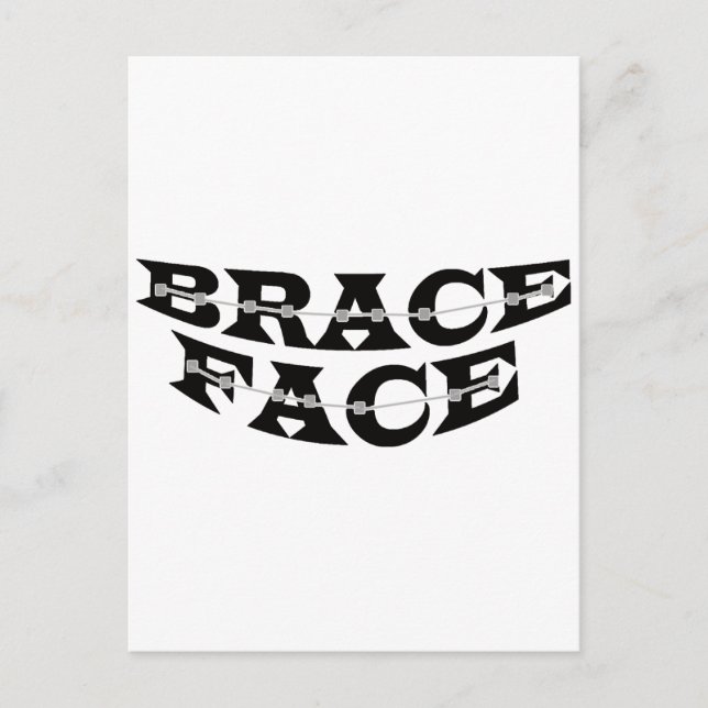 BRACE-FACE Postkarte 2 (Vorderseite)