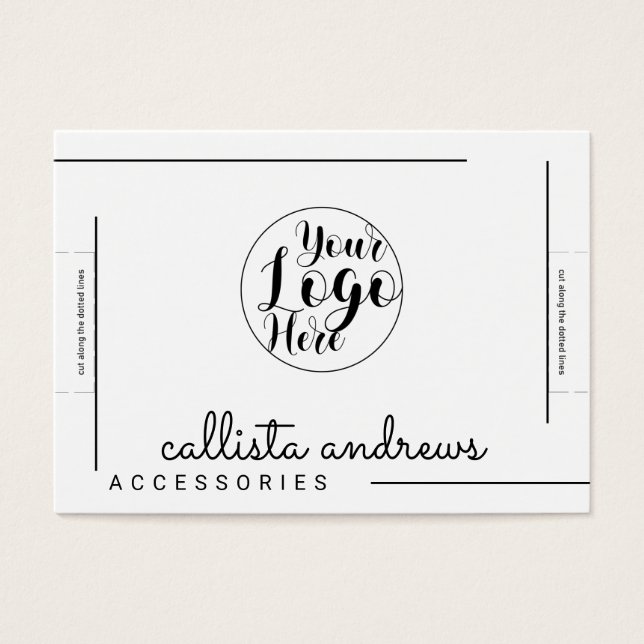 Bracelet-Anzeige für das Logo "White Black Border  (Vorderseite)