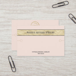 Bracelet Display Blush Gold Logo Business Card Visitenkarte