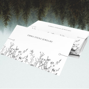 Bracelet Display Card ・ Rustikale Wildblumen