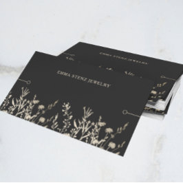 Bracelet Display Card ・ Rustikale Wildblumen Gold