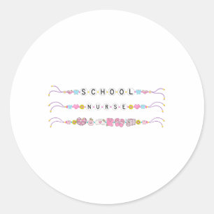 Bracelet Nurve Back to School Life Niedlich Team f Runder Aufkleber
