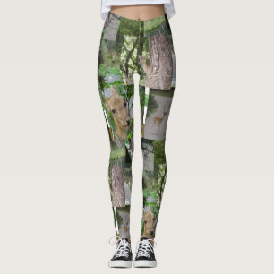 Brache-Rotwild-Muster Legging Leggings