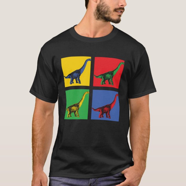 Brachiosaurus Dino Pop T-Shirt (Vorderseite)